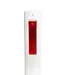 Ri-Traffic Poste flexible de balizamiento blanco con reflectores rojo/blanco