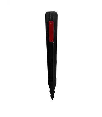 Ri-Traffic Delineator post black with 2 reflectors