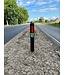 Ri-Traffic Poste delineador negro con 2 reflectores homologados CE
