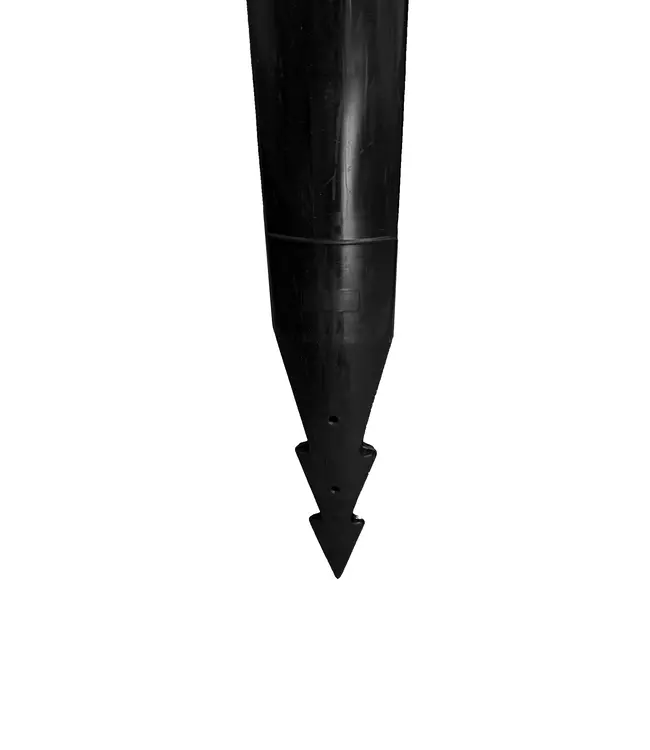 Ri-Traffic Delineator post black with 2 reflectors