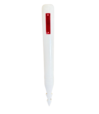 Ri-Traffic Delineator post white with 2 reflectors