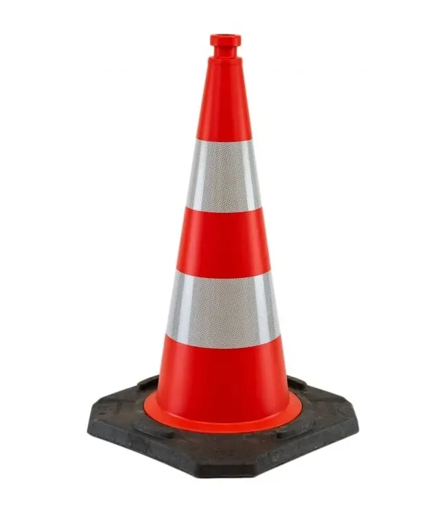Ri-Traffic Weighted traffic cone 75  cm with reflection class 2
