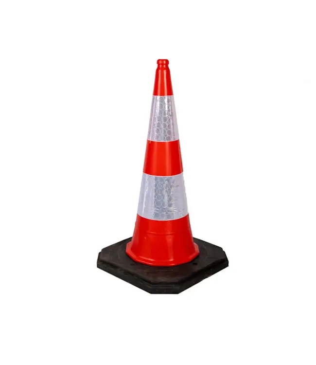 Ri-Traffic Weighted Cone 100 cm with Starlux Class 1 Reflective Bands