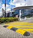 LENTO Ralentisseur voie parking - Kit complet jaune et noir - Hauteur 70 mm