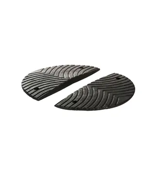 LENTO Temposchwelle element - Endstück SCHWARZ - Höhe 3 cm
