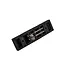 Ri-Traffic Separador de aparcamiento de caucho de 55 cm con reflectores blancos