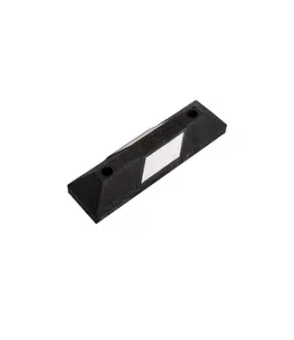 Ri-Traffic Separador de aparcamiento de caucho 55 cm con reflectores blancos