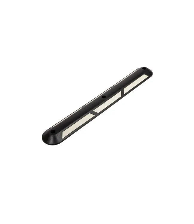 Ri-Traffic Séparateur pour piste cyclable en caoutchou - Noir/Blanc