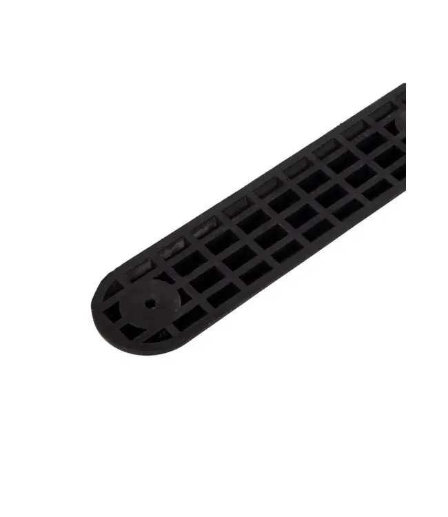 Ri-Traffic Separador de carril bici negro con reflectores blancos