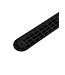 Ri-Traffic Separador de carril bici negro con reflectores blancos