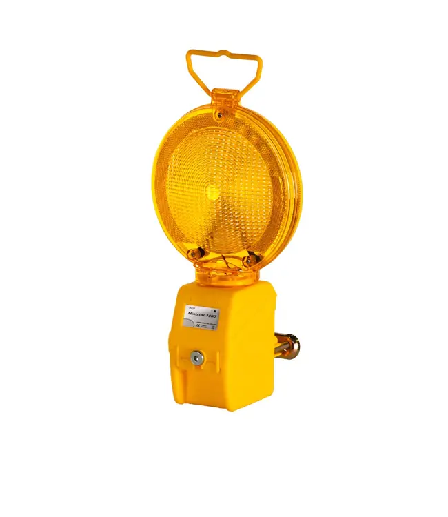 Ri-Traffic Lampe d'obstacle jaune pour 1 pile