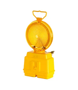 Ri-Traffic Lampe d'obstacle jaune pour 2 piles