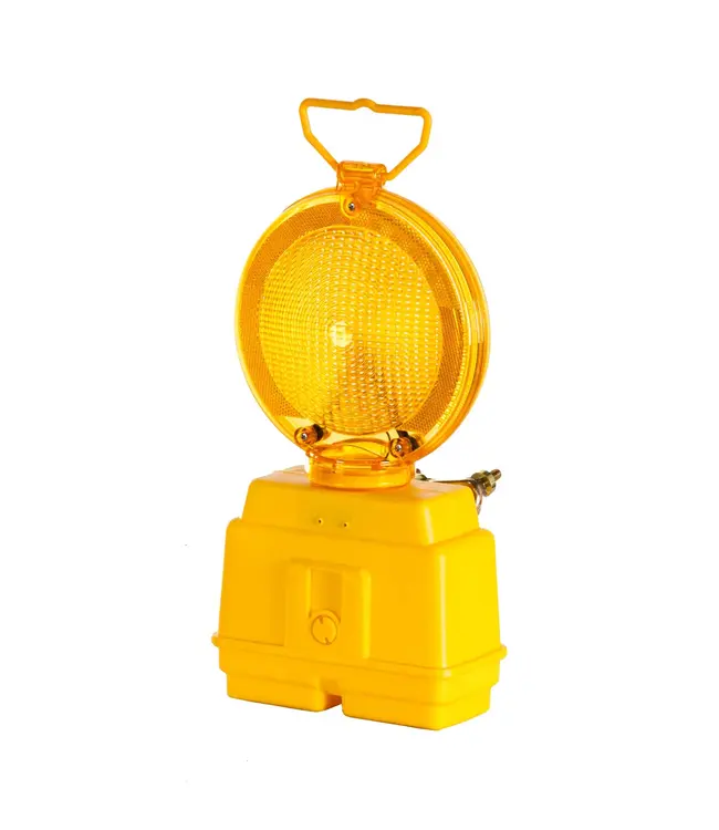 Ri-Traffic Lampe d'obstacle jaune pour 2 piles
