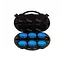 MEGAFLARE Luces de emergencia LED azules con maletín (juego de 6)