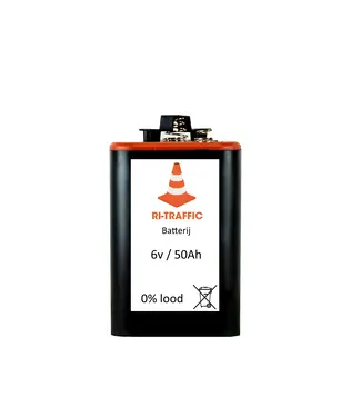 Ri-Traffic Batería para lámparas de balizamiento 6V / 50 Ah