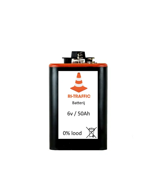 Ri-Traffic Pile pour lampes d'obstacle 6v / 50 Ah