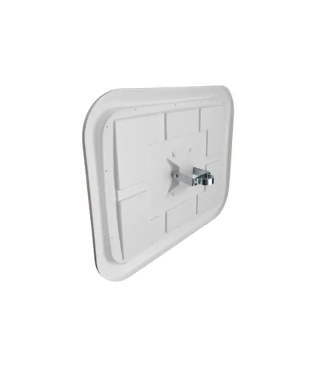 Ri-Traffic Espejo de tráfico rectangular blanco/rojo 60 × 40 cm
