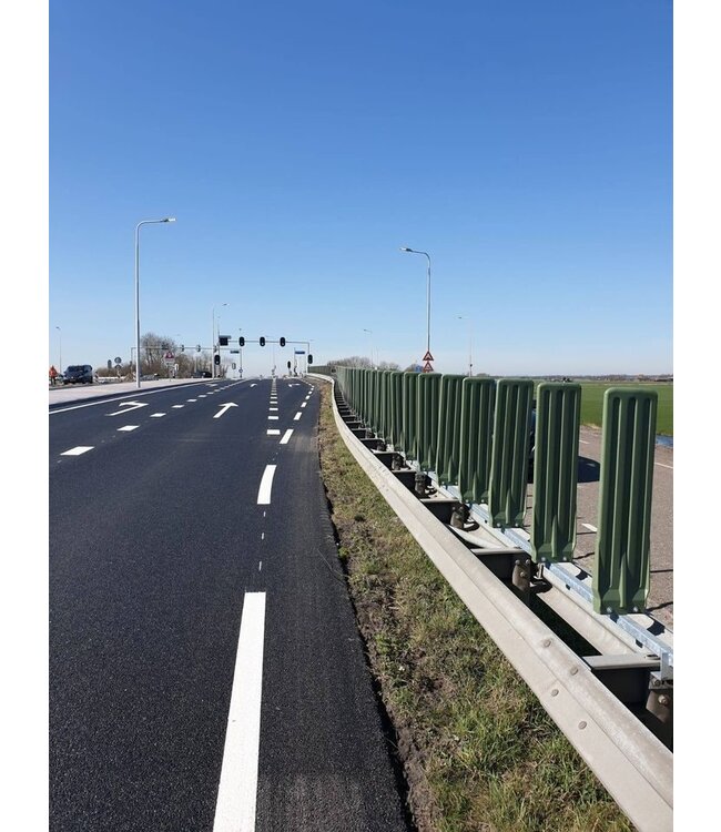 Ri-Traffic Pantalla antideslumbrante para guardarraíl - 120 cm