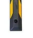 Ri-Traffic Tope de estacionamiento de caucho negro/amarillo de 120 cm con bandas reflectantes