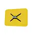 Ri-Traffic Espejo de tráfico rectangular amarillo/negro de 100 × 80 cm para una mayor seguridad y visibilidad
