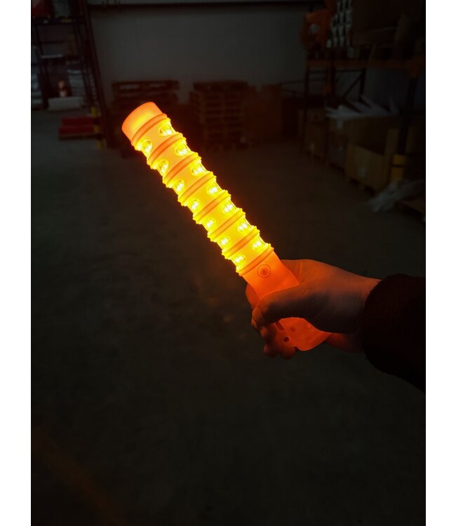 Ri-Traffic Lámpara LED recargable para señalista de tráfico naranja