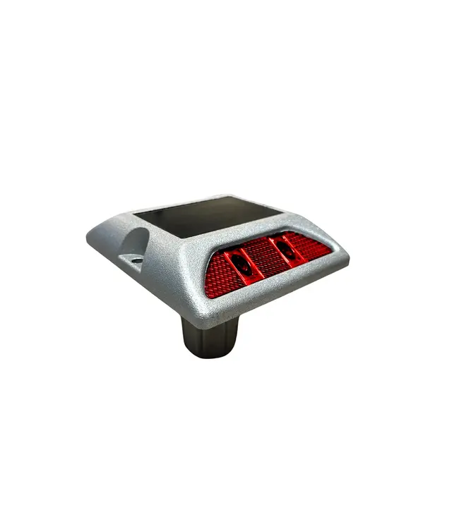 Ri-Traffic LED Plot routier solaire - Rouge / Blanc