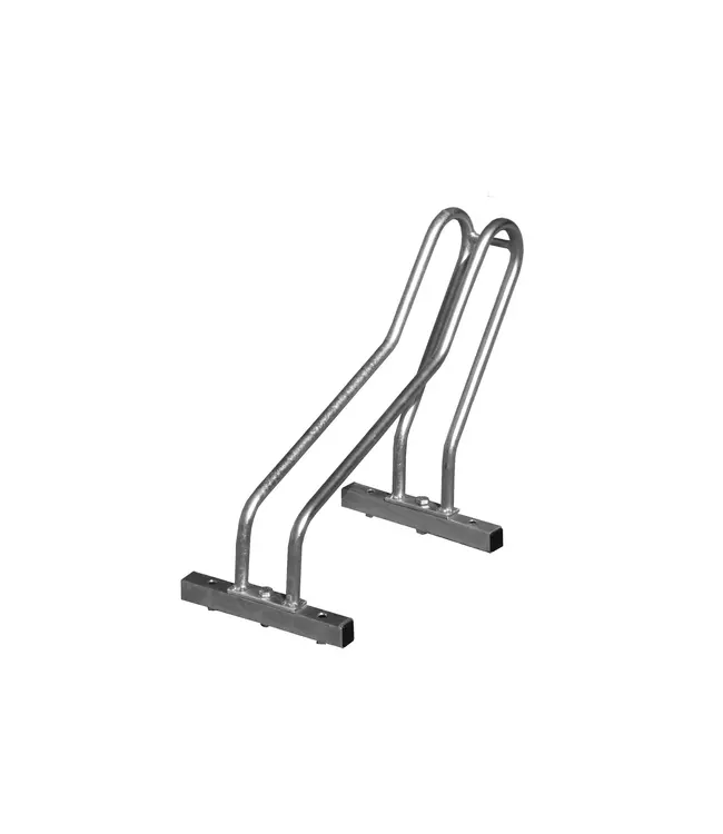 Ri-Traffic Aparcabicicletas VELO de acero galvanizado con soportes en forma de J para un estacionamiento seguro de bicicletas