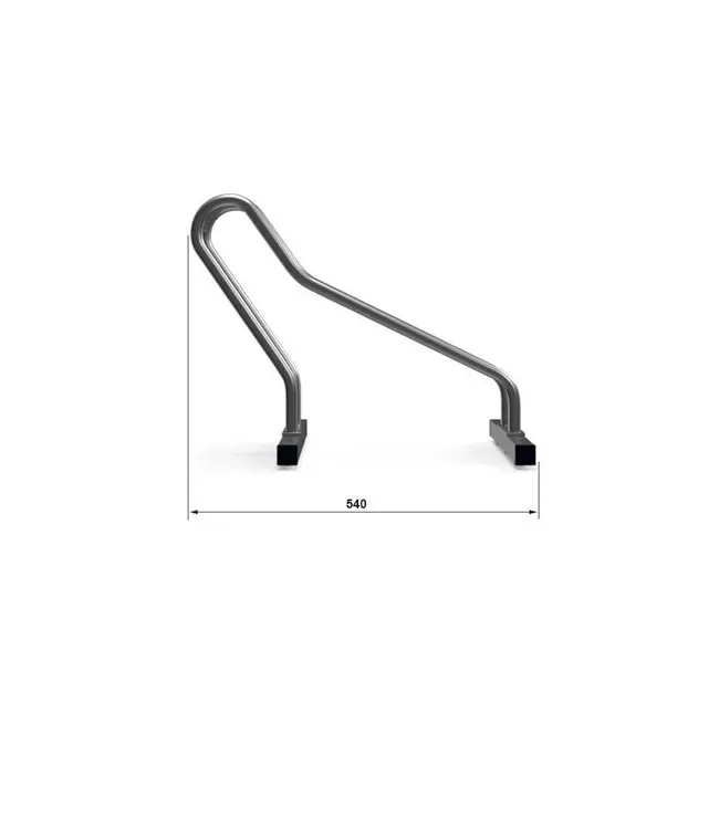 Ri-Traffic Aparcabicicletas VELO de acero galvanizado con soportes en forma de J para un estacionamiento seguro de bicicletas
