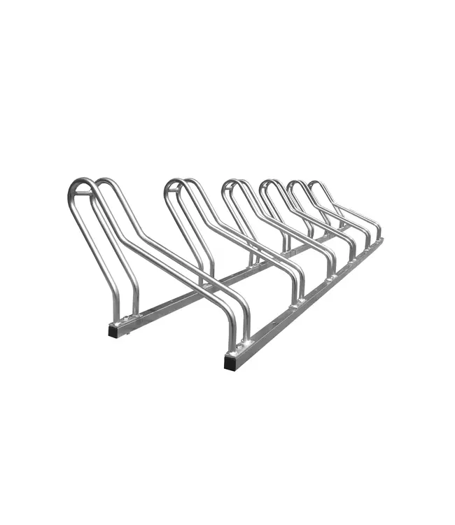 Ri-Traffic Aparcabicicletas VELO de acero galvanizado con soportes en forma de J para un estacionamiento seguro de bicicletas