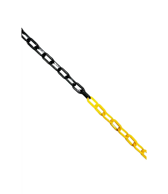 Ri-Traffic Plastic chain yellow black - 6 mm