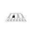 Ri-Traffic ZEBRA Speed table - 1000 x 500 mm - Middle piece black