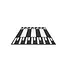 Ri-Traffic Cojín reductor de velocidad ZEBRA - 1000 × 500 mm - pieza central negra
