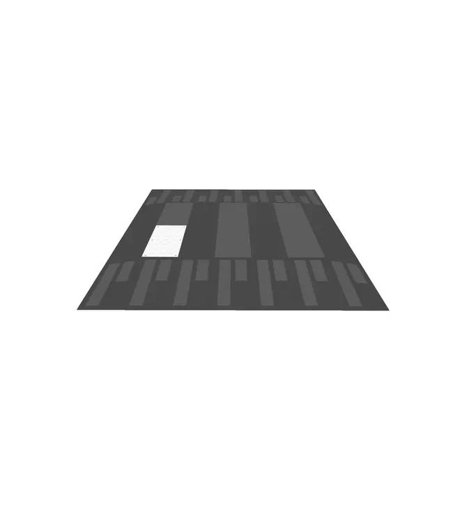 Ri-Traffic ZEBRA Speed table - 1000 x 500 mm - Middle piece white