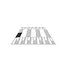 Ri-Traffic ZEBRA Speed table - 1000 x 500 mm - Side piece