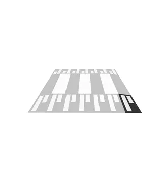 Ri-Traffic ZEBRA Speed table - 1000 x 500 mm - Right corner piece