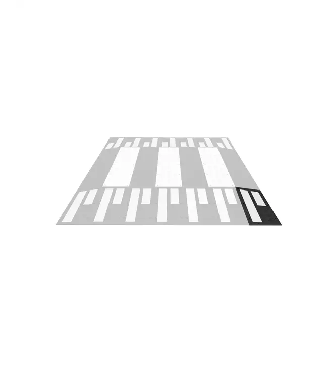 Ri-Traffic ZEBRA Speed table - 1000 x 500 mm - Right corner piece