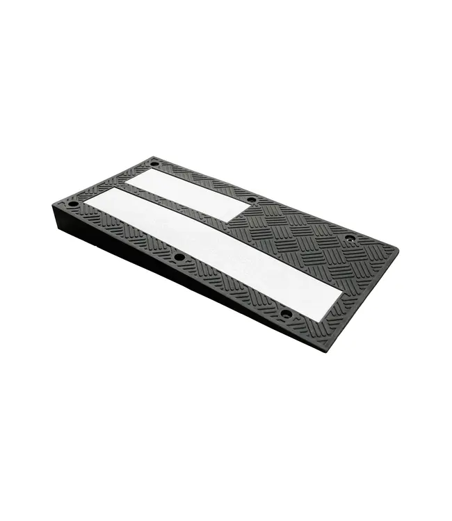 Ri-Traffic ZEBRA Plateau ralentisseur - 1000 x 500 mm - Section d'angle droite