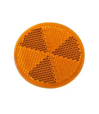 Ri-Traffic Plakreflector 60 mm rond geel