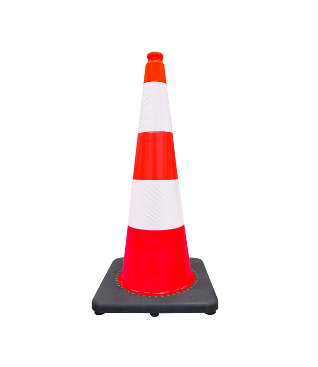 Ri-Traffic Cône K5A lesté signalisation classe 2 hauteur 75 cm, 4 kgs