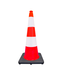 Ri-Traffic Cône K5A lesté signalisation classe 2 hauteur 75 cm, 4 kgs