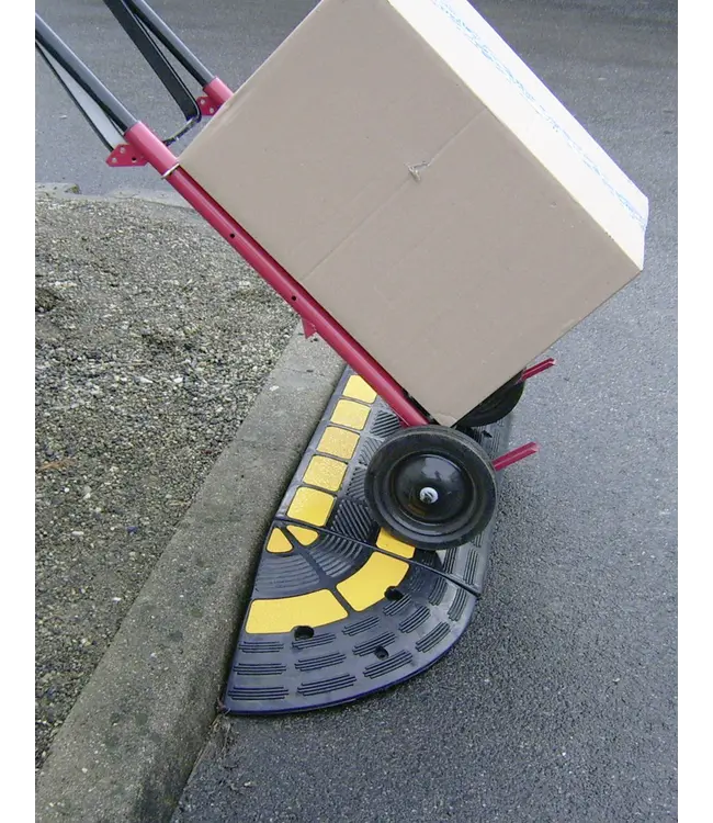 Ri-Traffic Kerb ramp rubber height 10 cm - corner piece