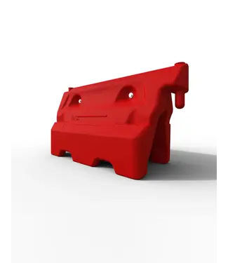 Ri-Traffic Barrera de plástico rellenable roja