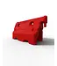 Ri-Traffic Barrera de plástico rellenable roja
