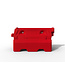 Ri-Traffic Barrera de plástico rellenable roja para control de tráfico y obras