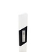 Ri-Traffic Poste reflector blanco con reflectores de 120 cm con refuerzo para instalación en el suelo