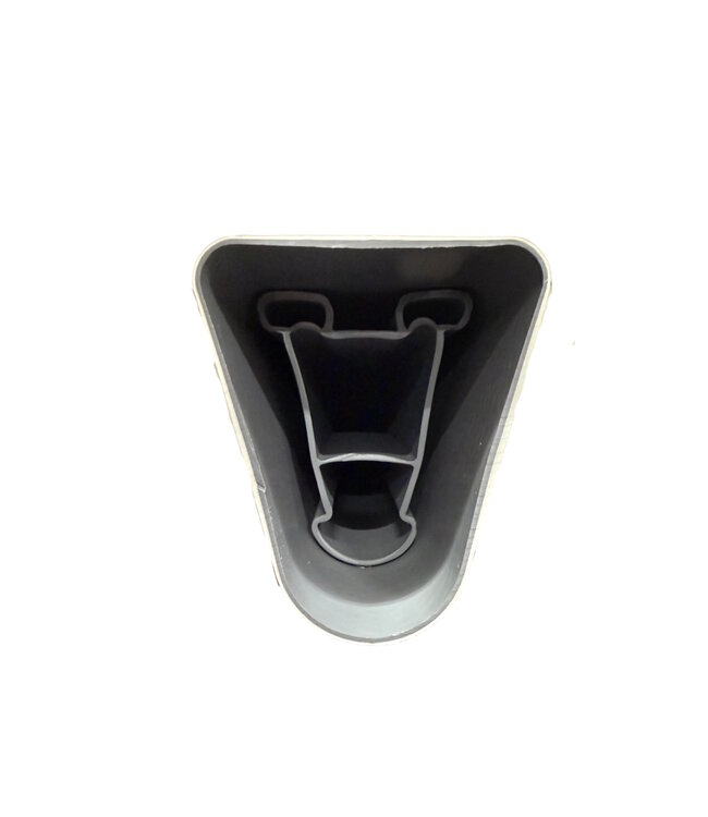 Ri-Traffic Reflectorpaal wit met reflectoren 120 cm met versteviging