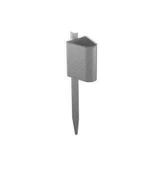 Soporte metálico para postes guía