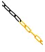 Ri-Traffic Steel chain yellow/black - 6mm