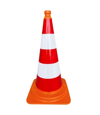Ri-Traffic Cône de signalisation 75 cm en une pièce