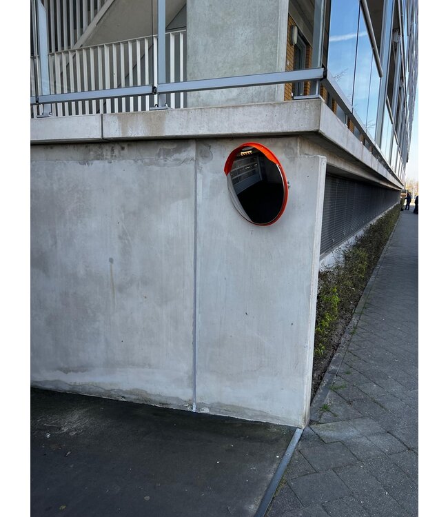 Ri-Traffic Verkehrsspiegel aus vollständig rostfreiem Stahl Ø 80 cm